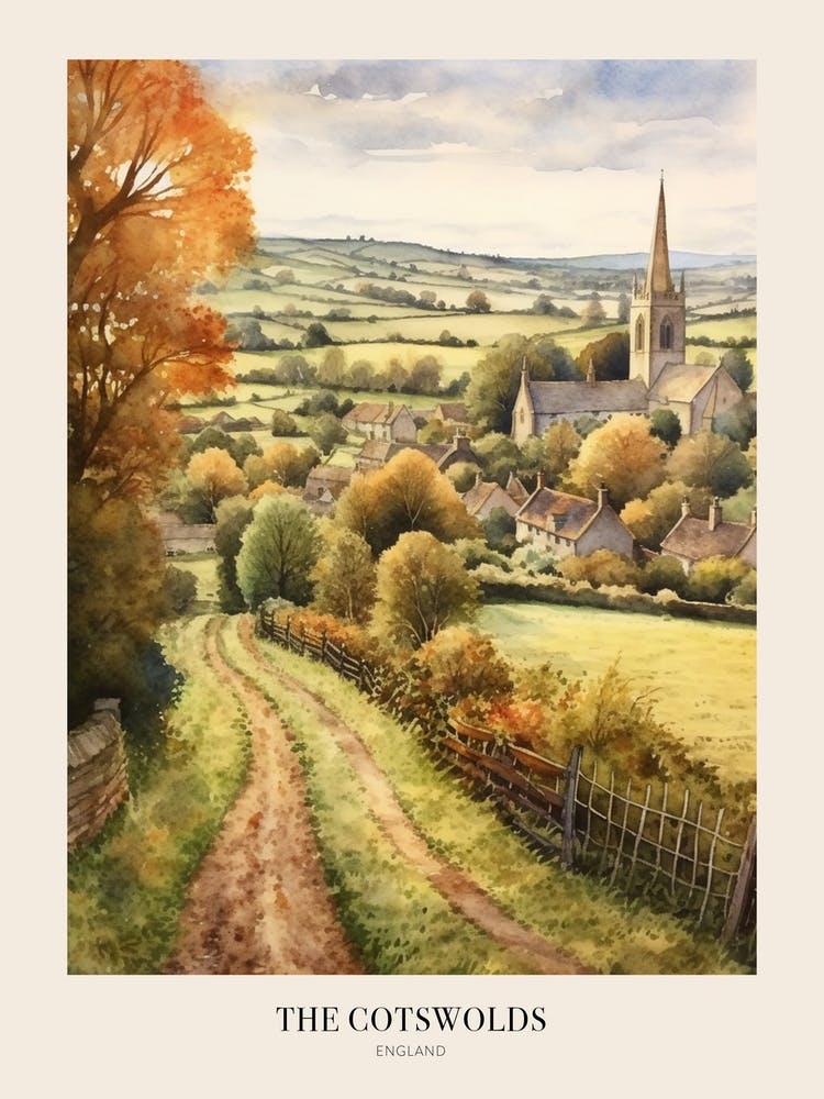 The Cotswolds England 2 Uk Trail Poster
