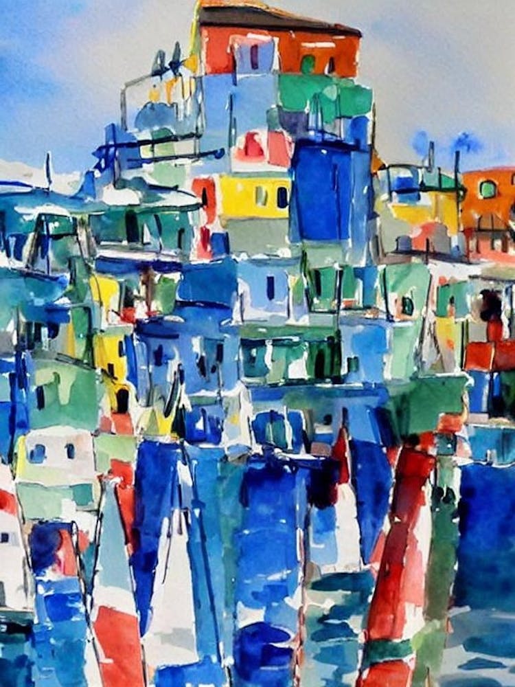 Port Of Roseau Dominica Abstract Block harbour