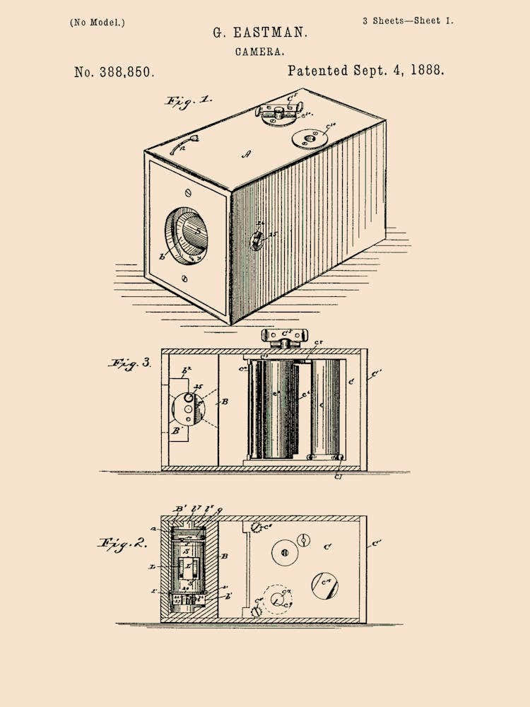Camera Patent Vintage Poster 05