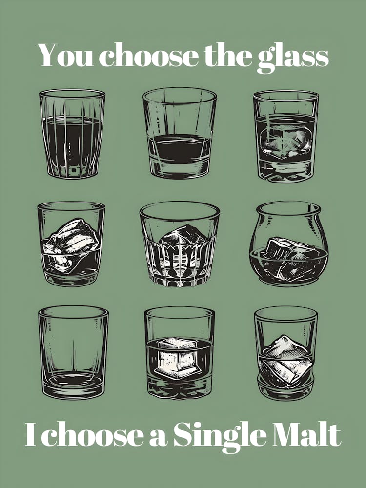 You Choose The Glass Choose A Single Malt 1