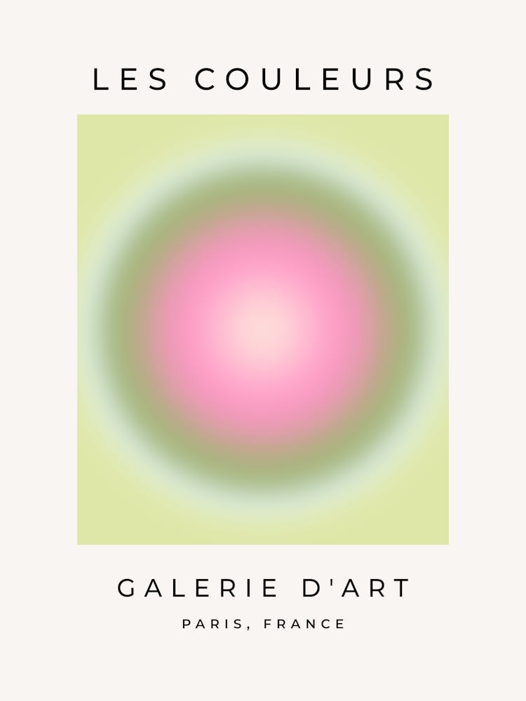 Les Couleurs | 07 - Pink And Green Gradient Aura