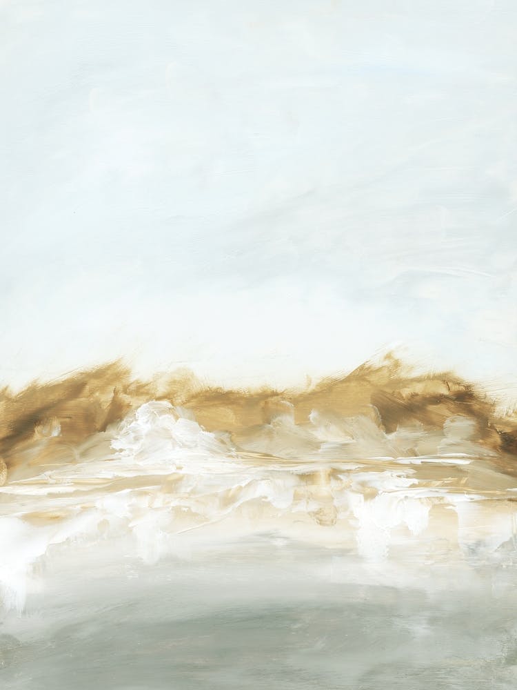 Remarkable - Abstract Misty Lake Painting