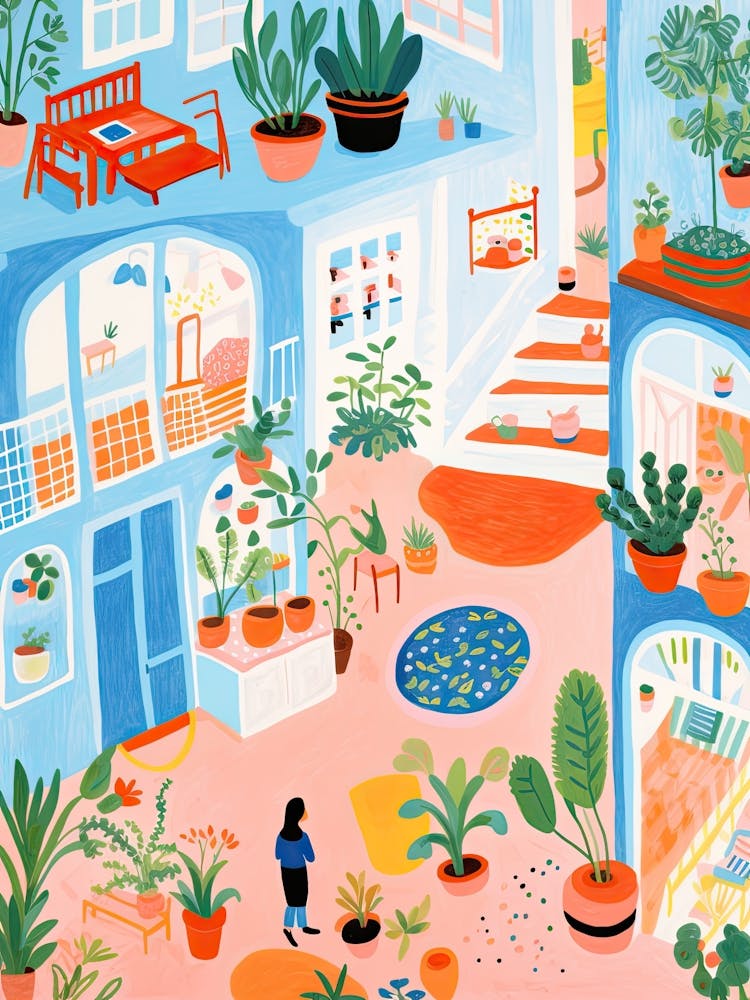 Summer Town Illustration 1