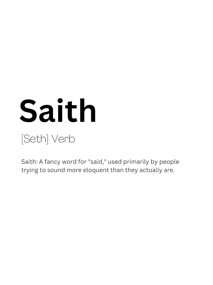Saith Definition Meaning