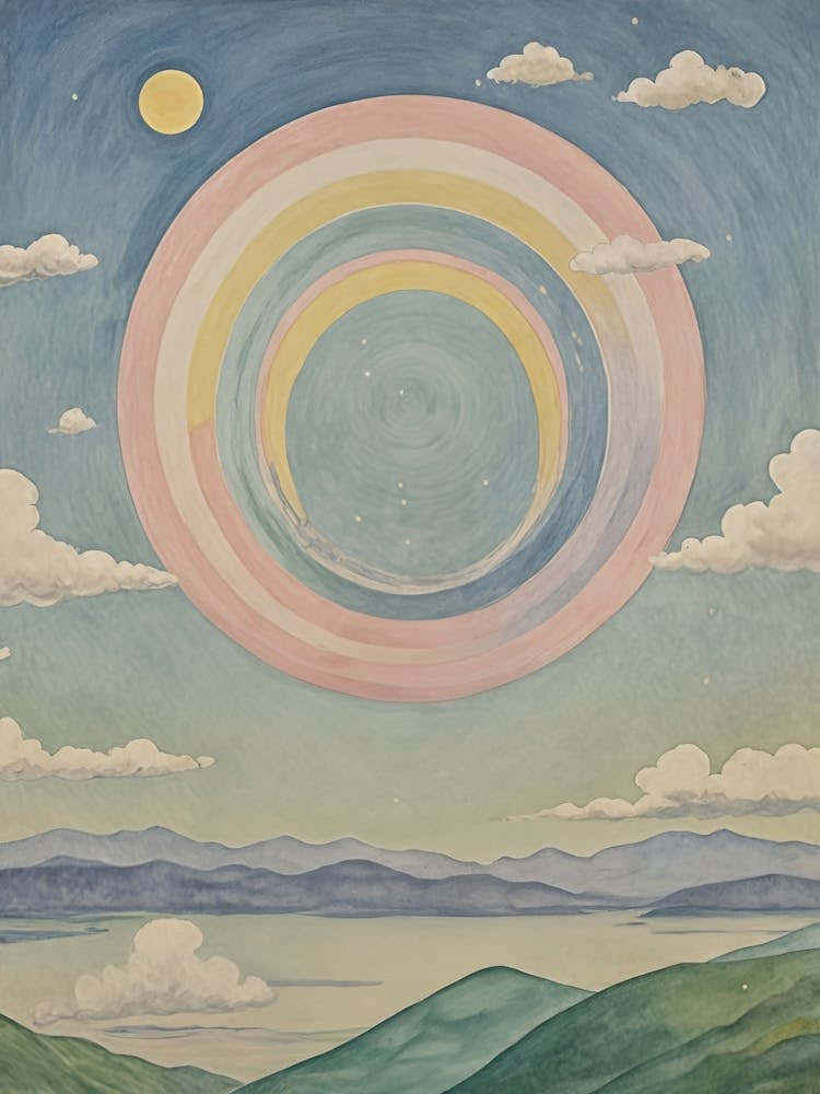 Circle Rainbow In The Sky