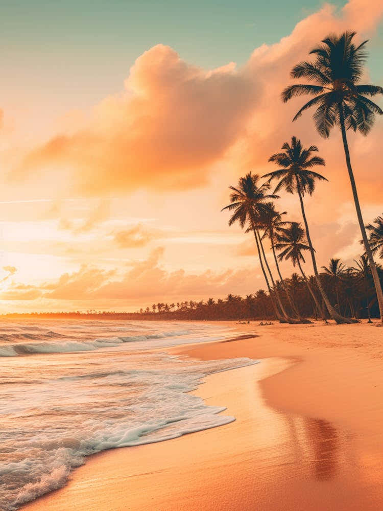 Bavaro Beach Dominican Republic At Sunset 1
