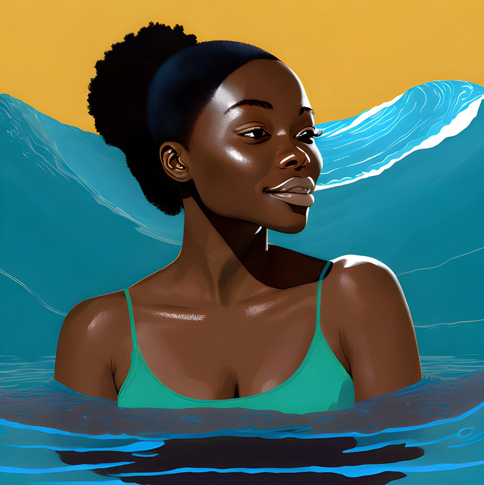 Black Girl In The Ocean