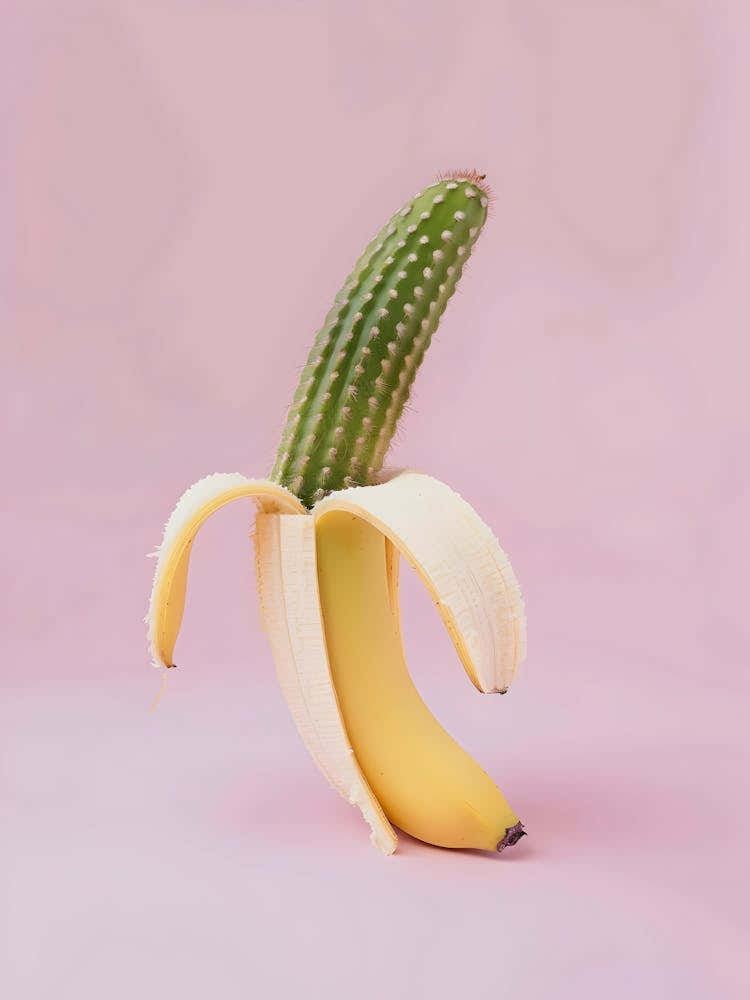 Cactus And Banana