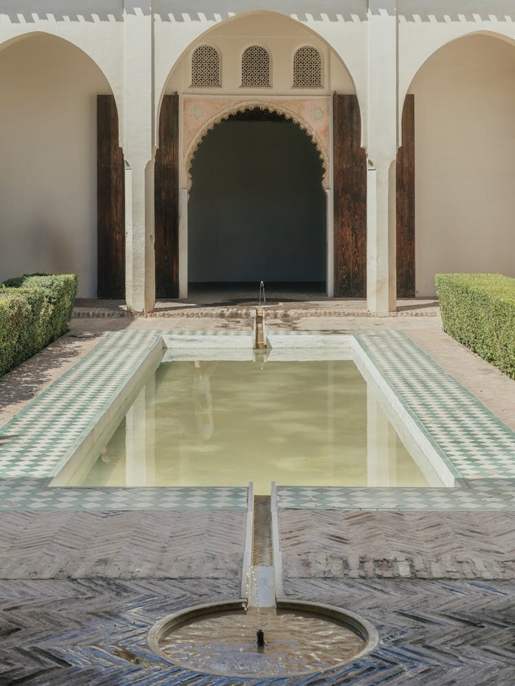 Courtyard Of The Palace, Malaga, Spain