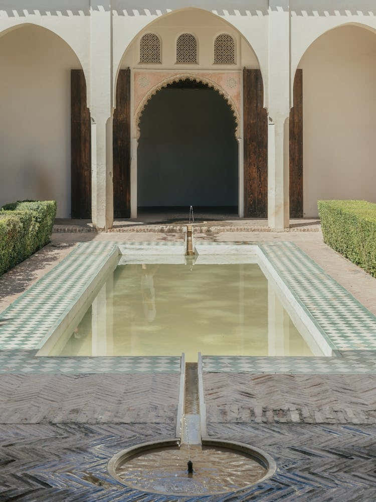 Courtyard Of The Palace, Malaga, Spain