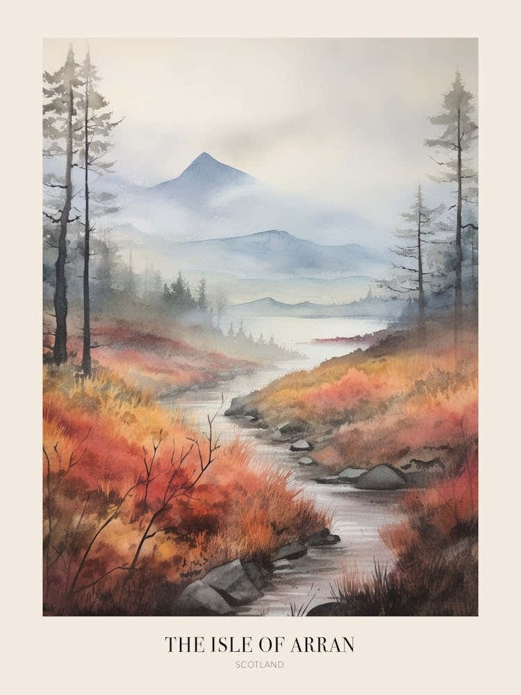 The Isle Of Arran Scotland 1 Uk Trail Poster