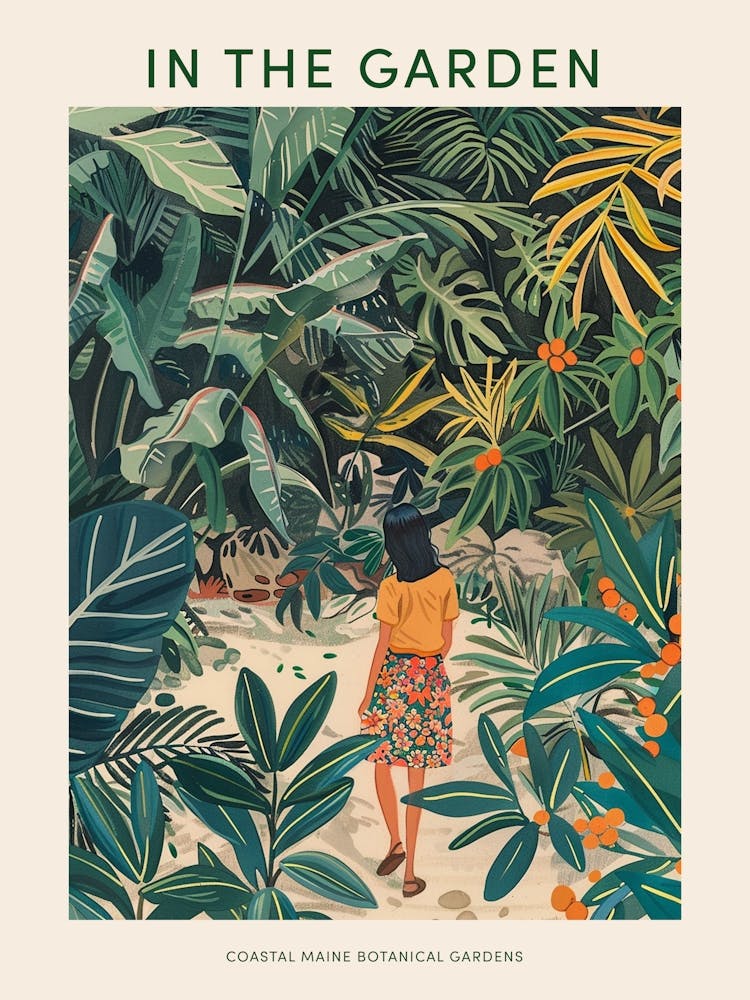 In The Garden Poster Coastal Maine Botanical Gardens Usa 1