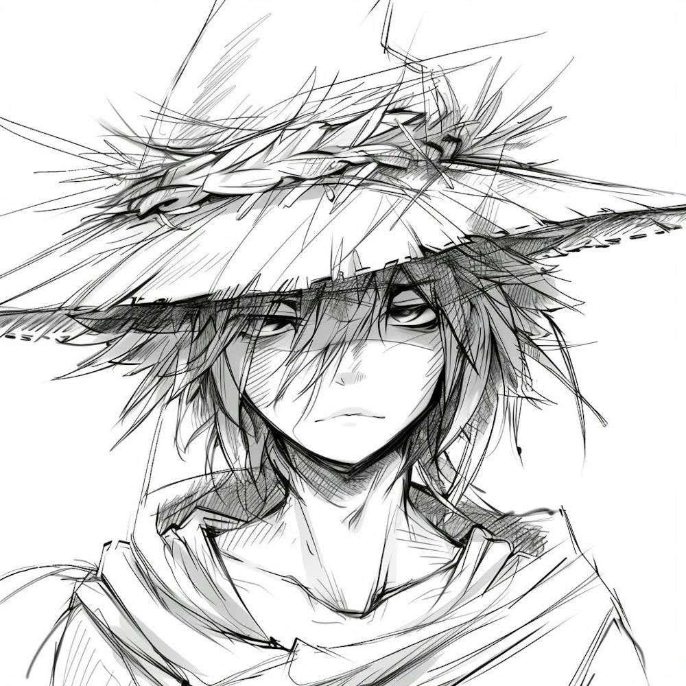 Manga Character with Witch Hat