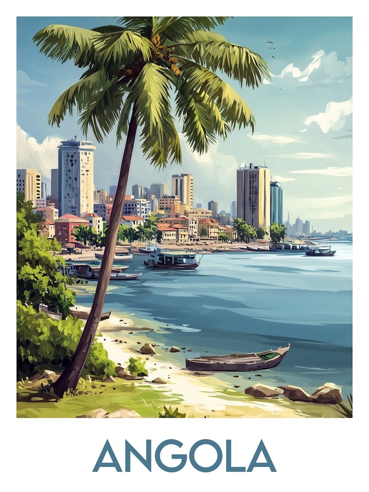 Affiche de voyage Angola