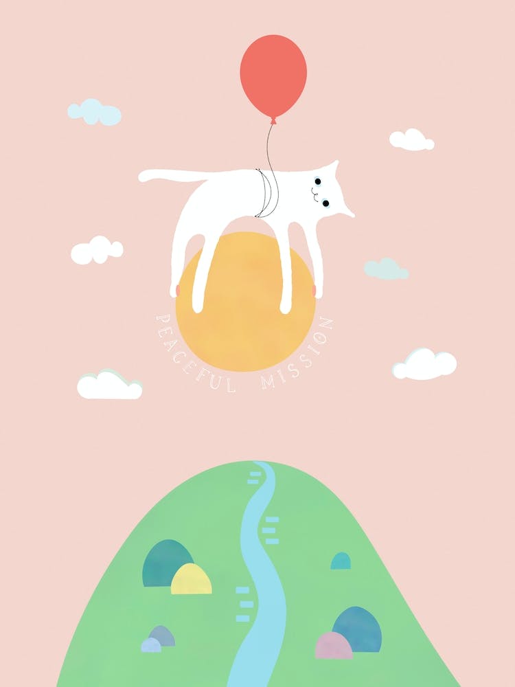 PEACEFUL MISSION CAT - SUNSET