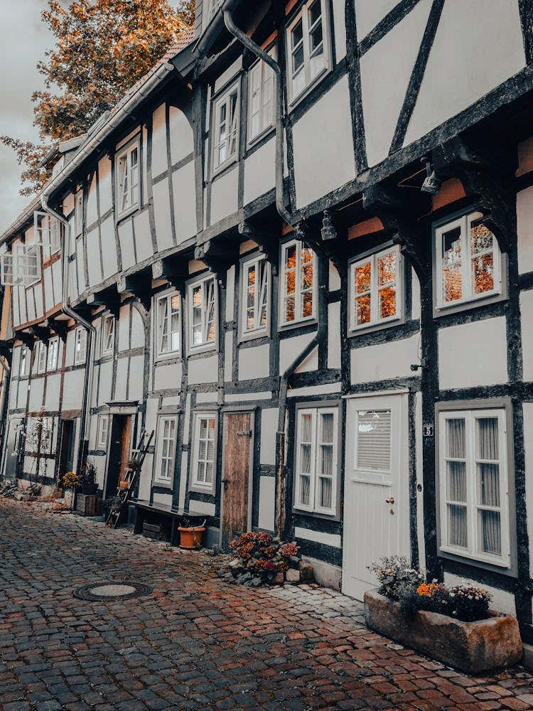 Old German Half Timbered Houses 02