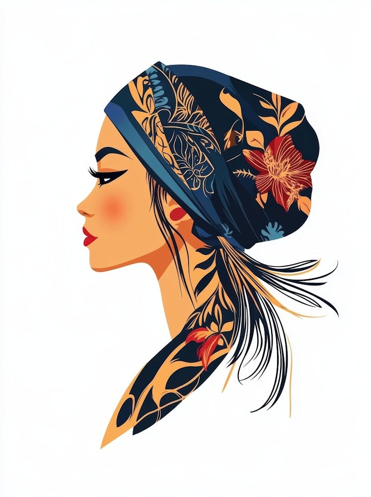 Portrait Of A Woman In A Turban