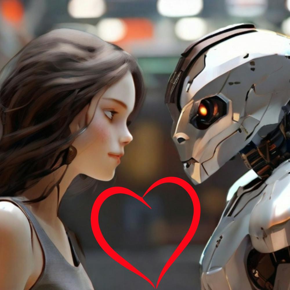 Robot And Girl In Love