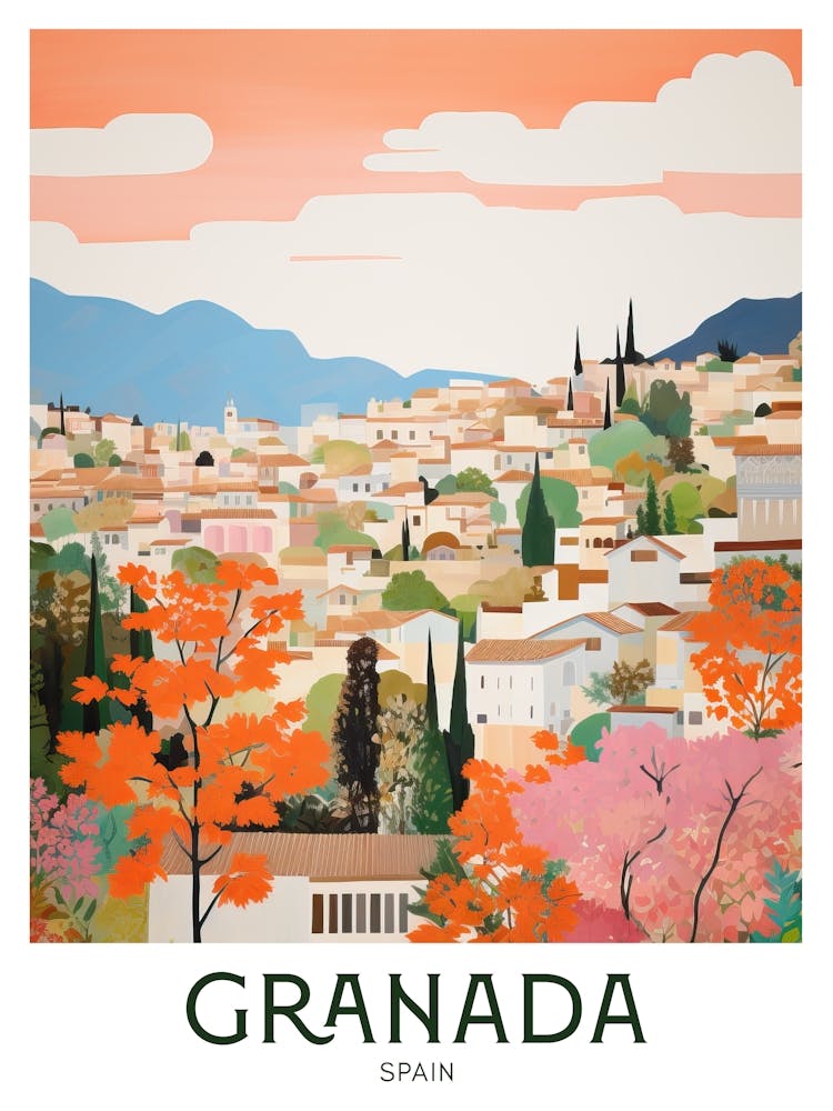 Granada Travel Poster