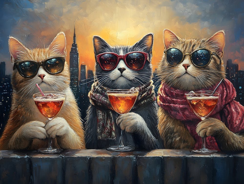 Cats At The Rooftop Bar 6