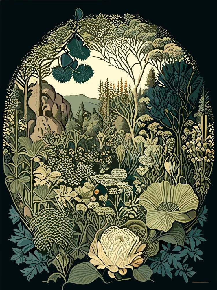 Garden Of The Gods 1, Usa Vintage Botanical