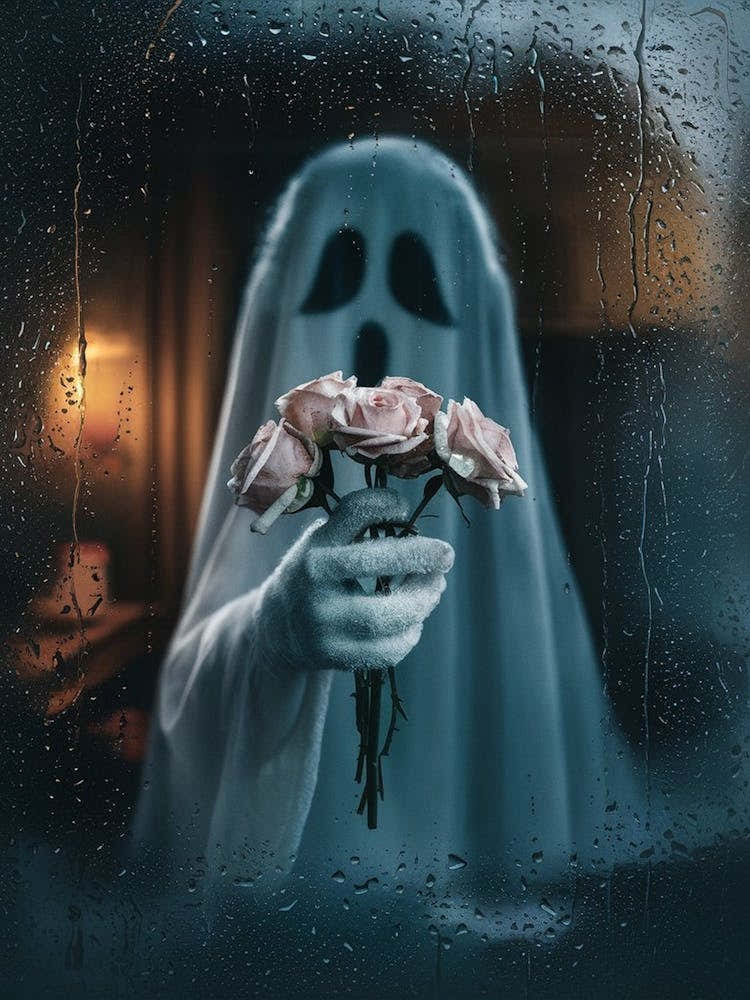 Ghost With Roses 1
