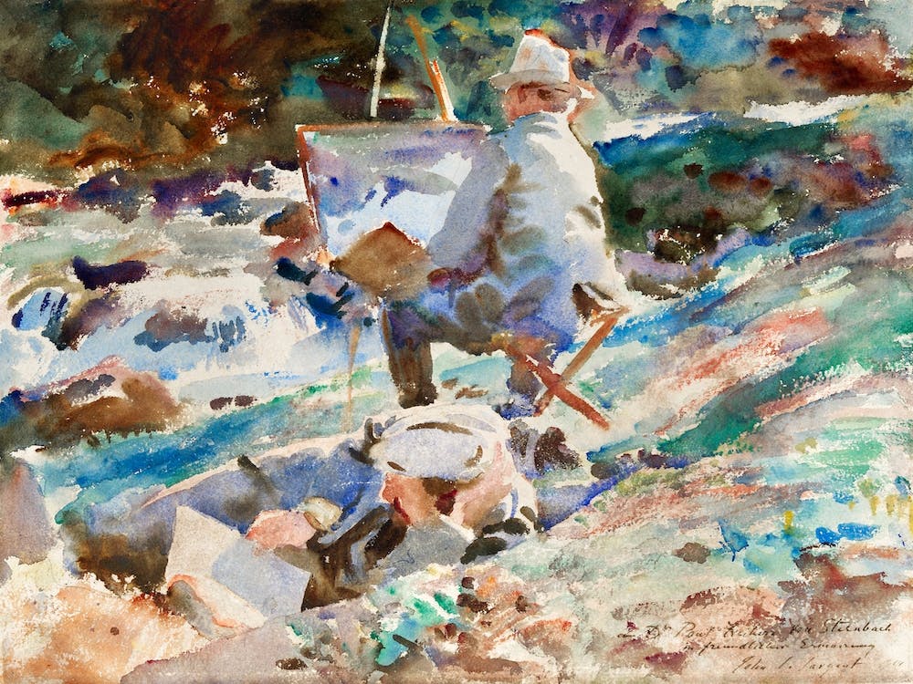 An Artist At His Easel, John Singer Sargent