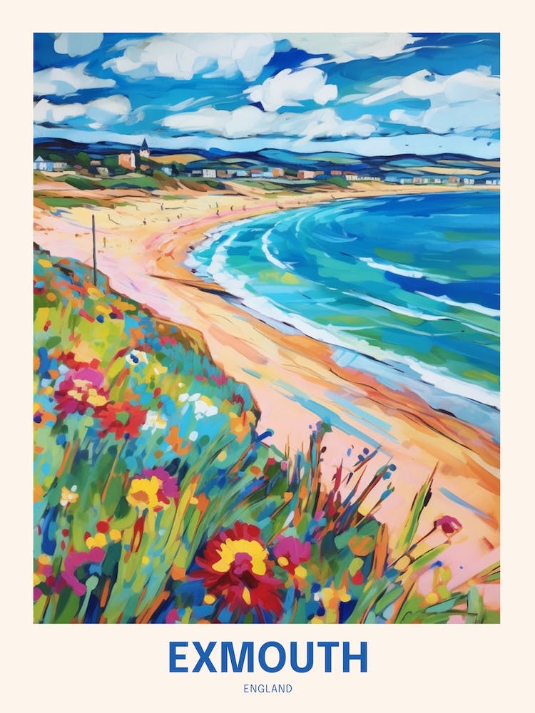 Exmouth England 6 Uk Travel Poster