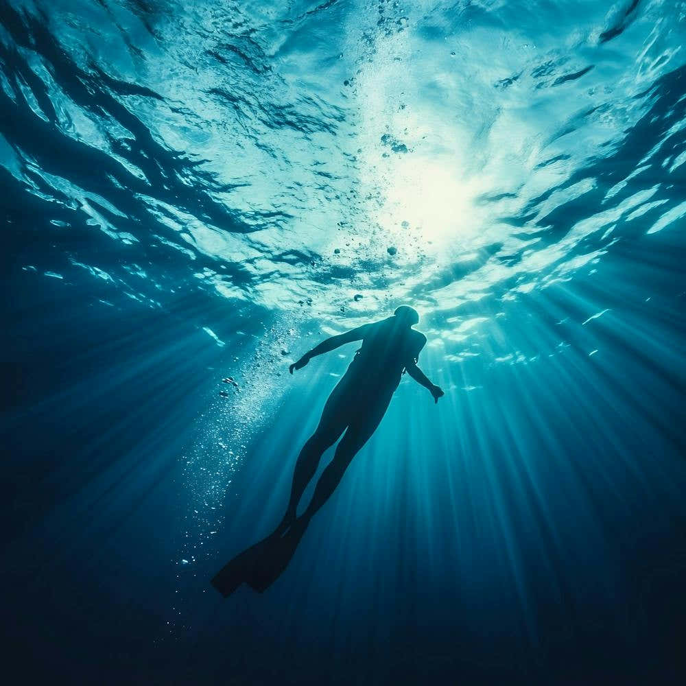 Scuba Diver Underwater