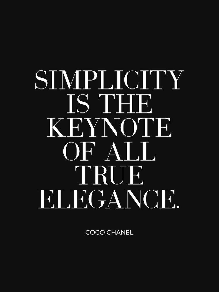 Simplicity and elegance Quote