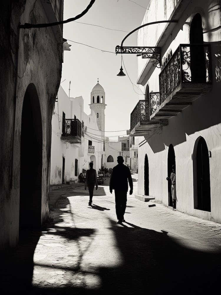 Sousse, Tunisia,, Mediterranean Black And White Photography Analogue 4