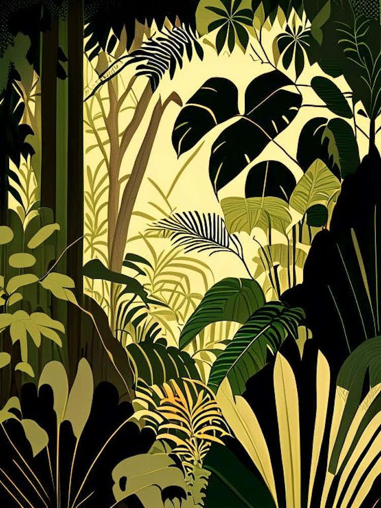 Majestic Jungle 1 Rousseau Inspired