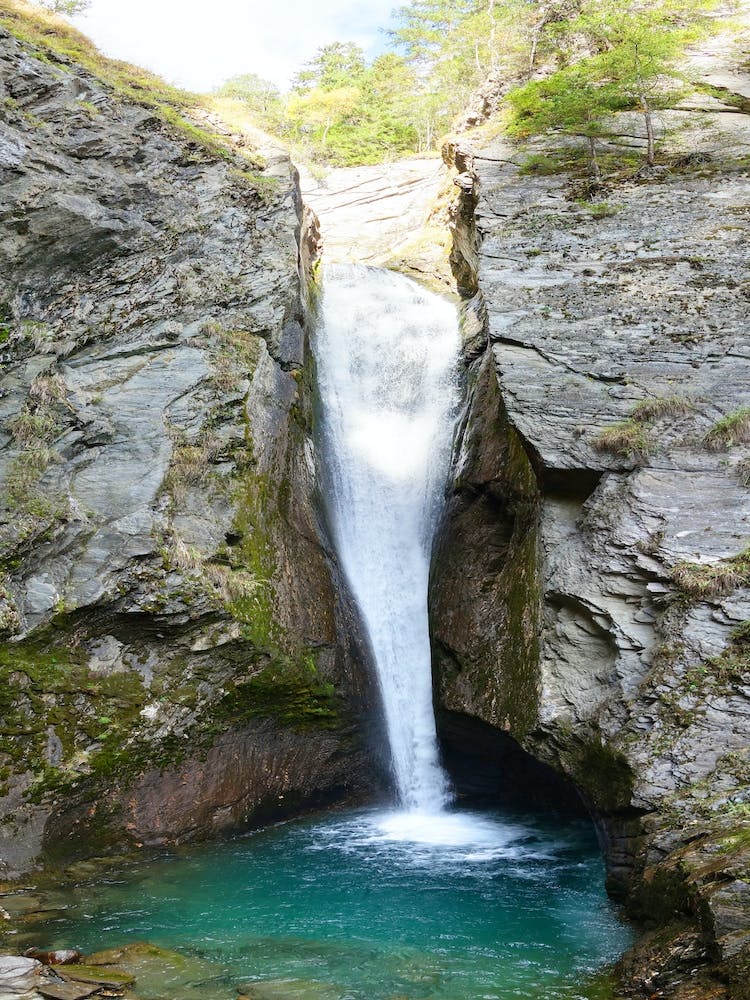 Waterfall In Switzerland
