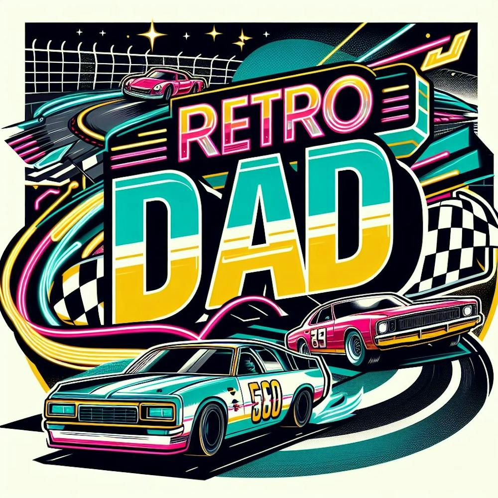 Retro Dad speedway cars