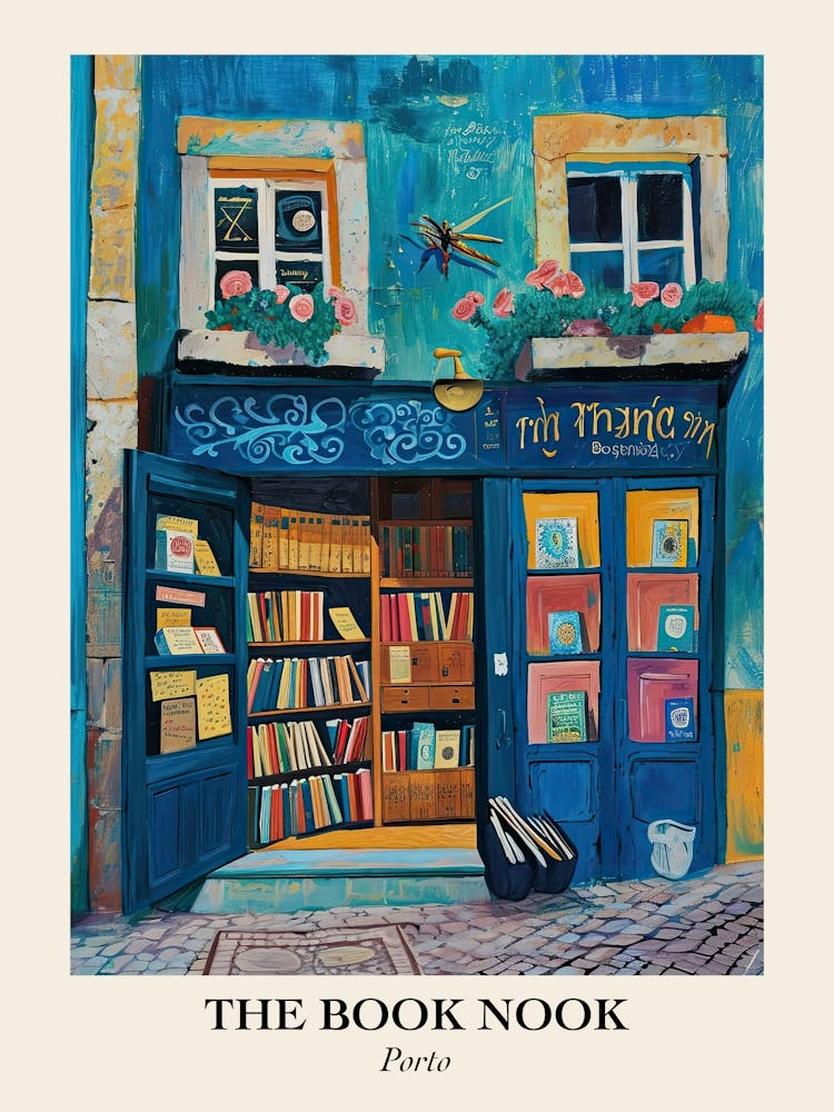 Porto Book Nook Bookshop 3 Poster