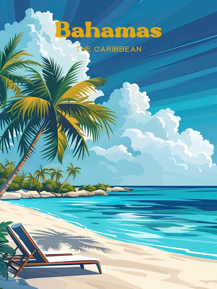 The Bahamas Island Travel Art