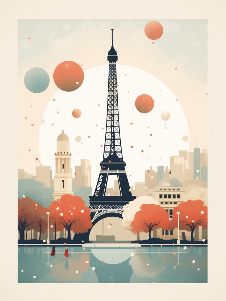 Paris Eiffel Tower poster