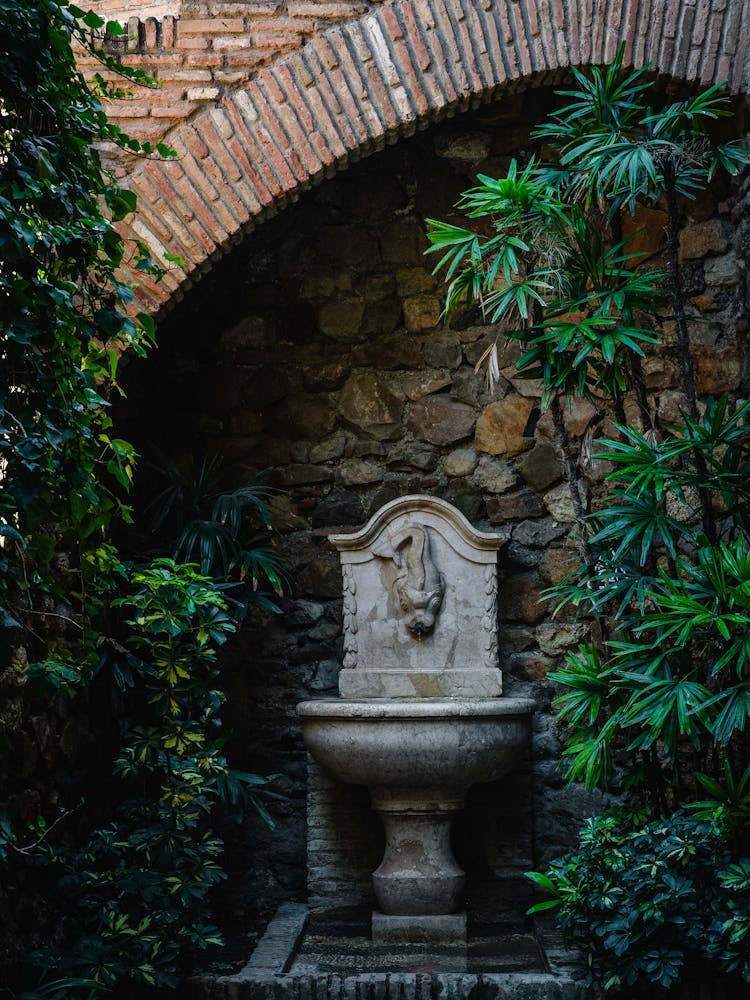 Palace Fountain, Malaga, Spain
