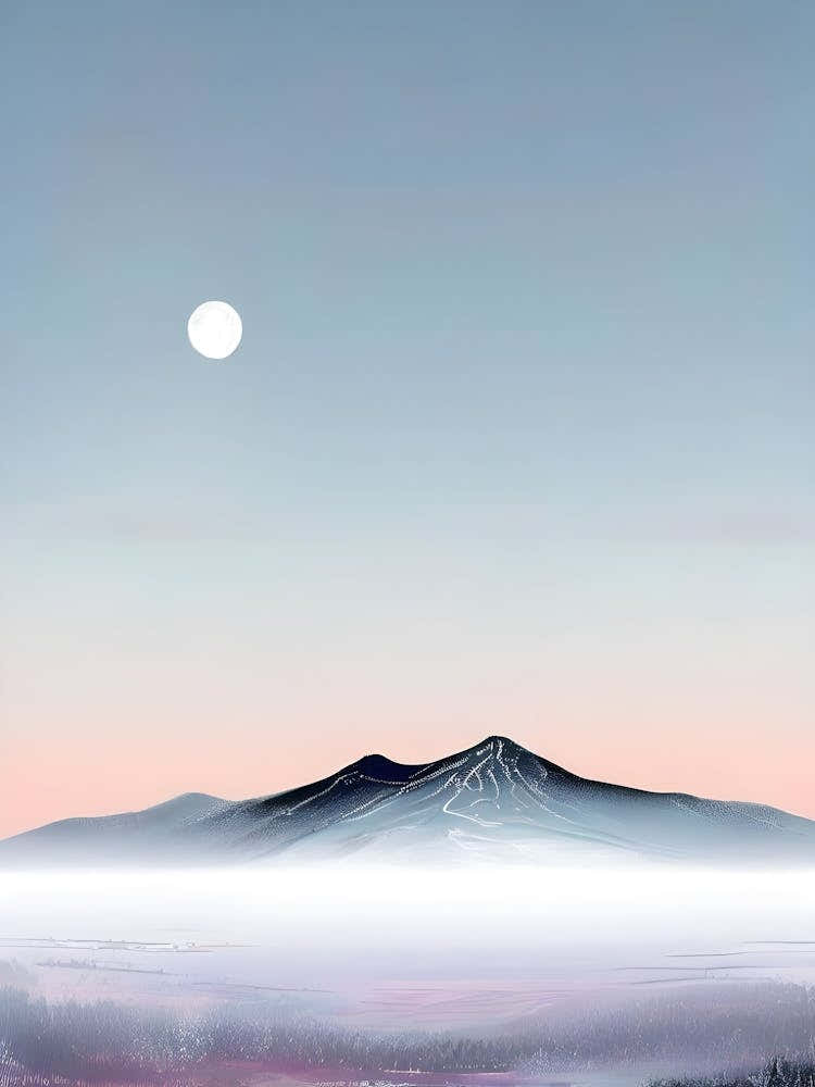 Foggy Mountain Landscape