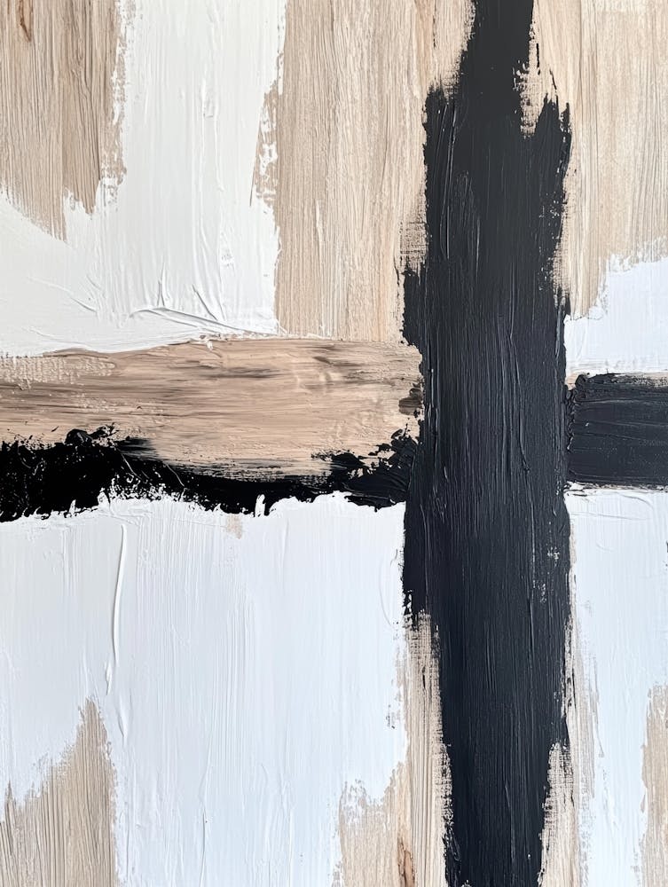 Abstract Cross Painting