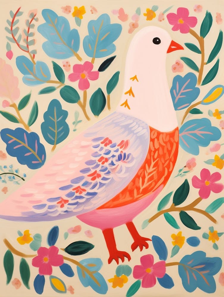 Pink Scandi Dove 2