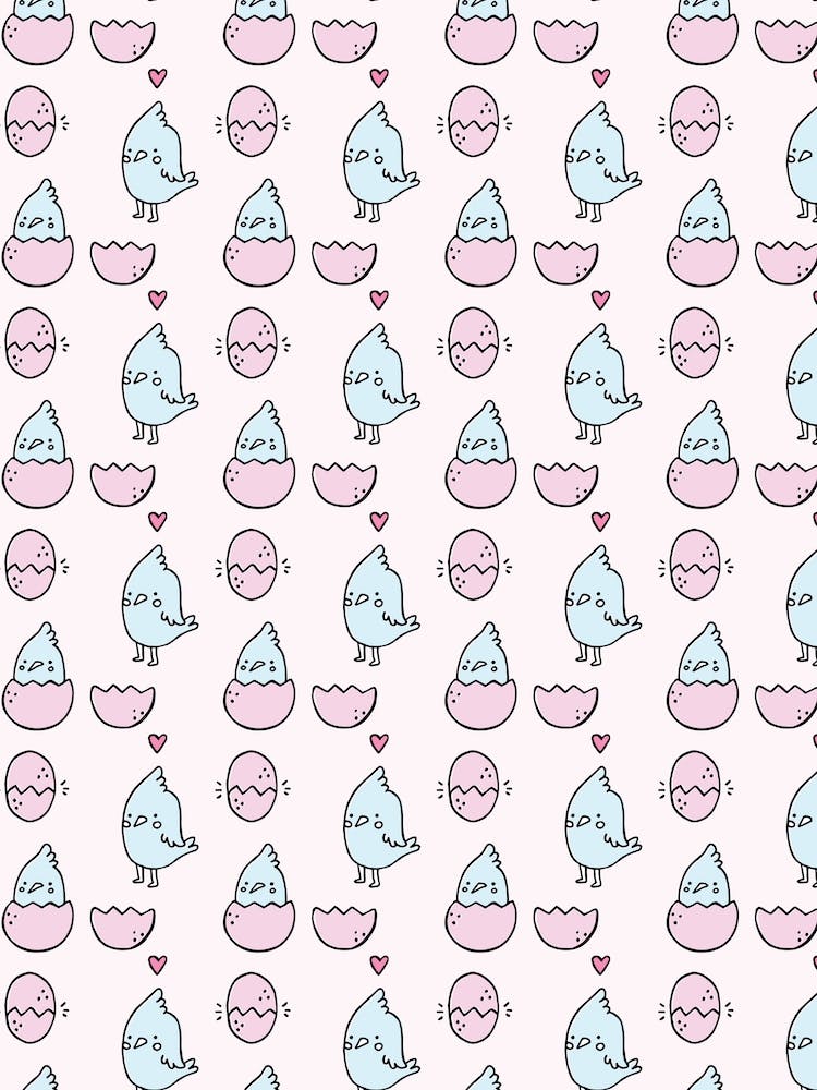 Blue Chick Pattern