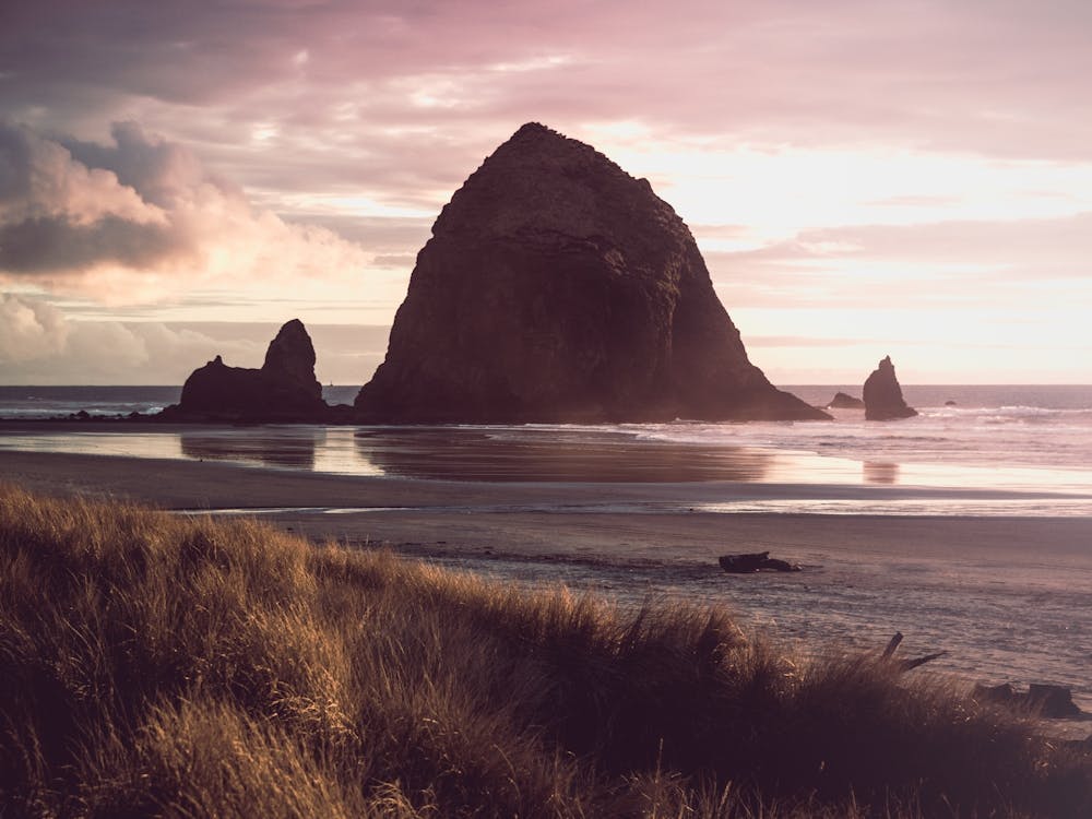 Sunset At Cannon Beach