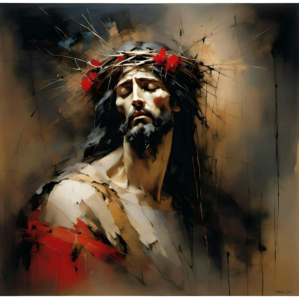 Jesus With Crown Of Thorns