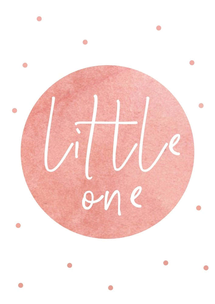 Little One Peach Watercolour