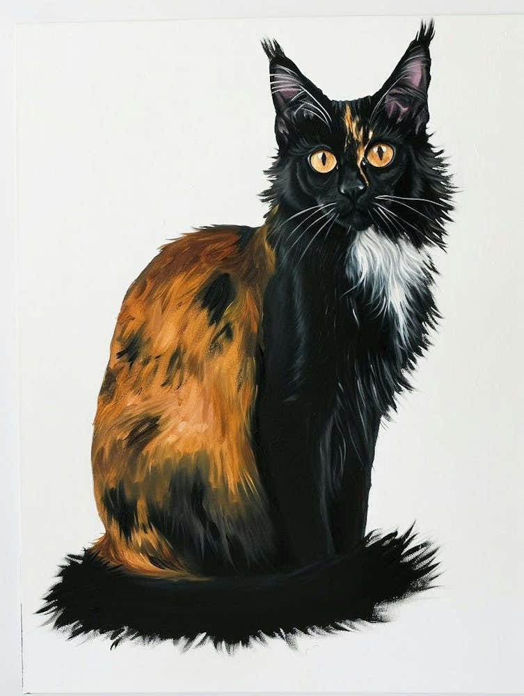 Somali Cat Painting 1