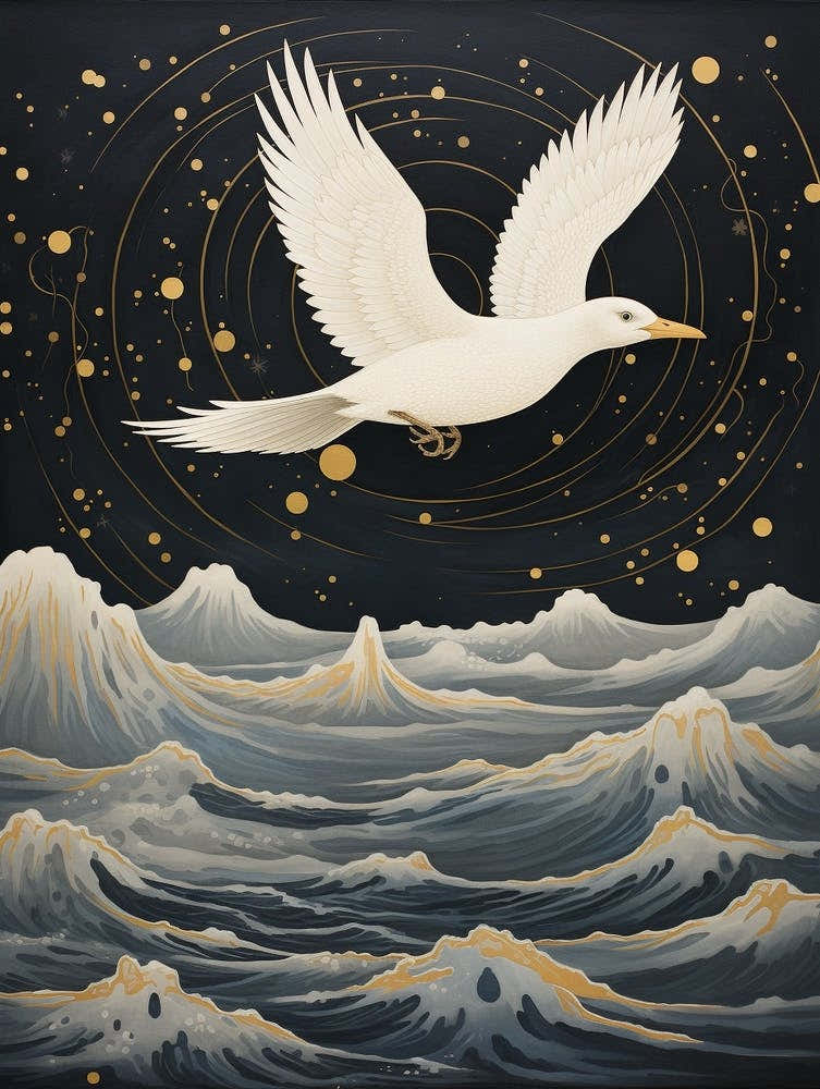 Albatross Gold Detail Painting