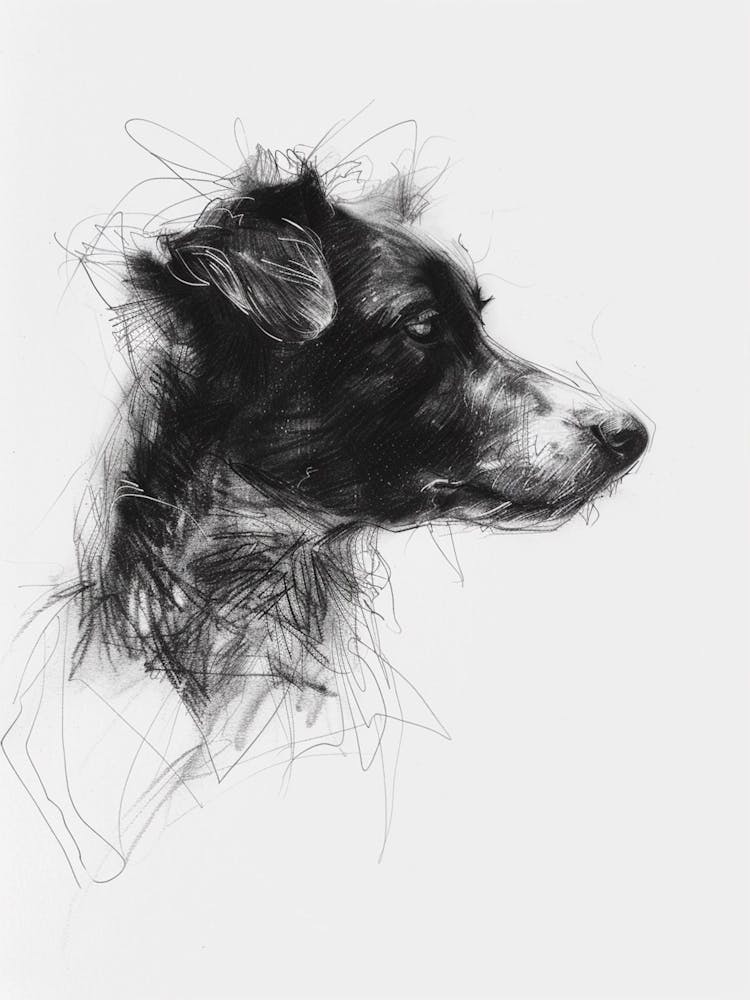 Shepherd Dog Charcoal Line 3
