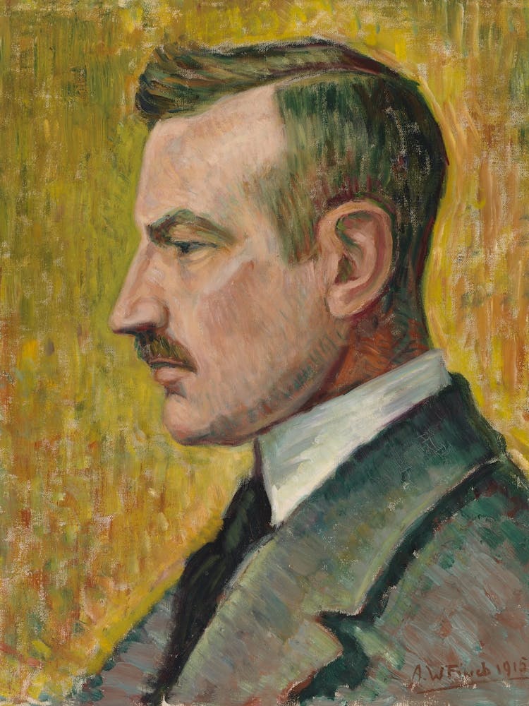Portrait Of Artist Magnus Enckell, 1915, By Alfred William Finch