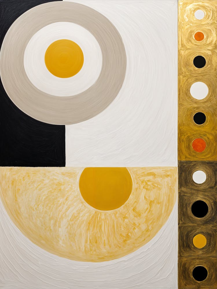 Gold And Black Abstract no2
